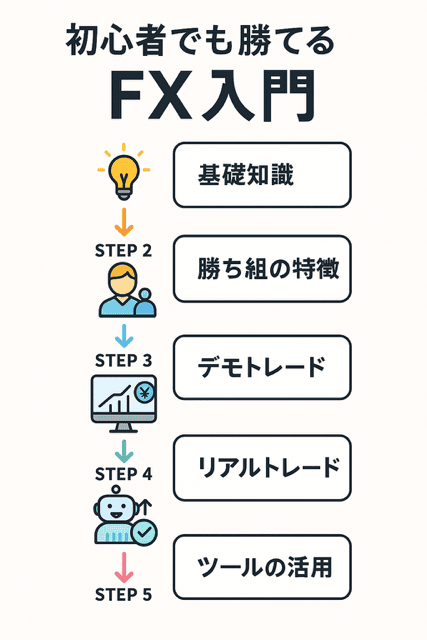 FX初心者ロードマップ図解